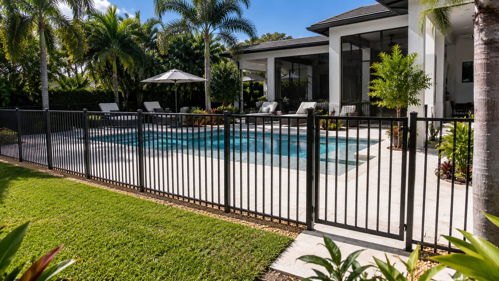 HOA chain link perimeter