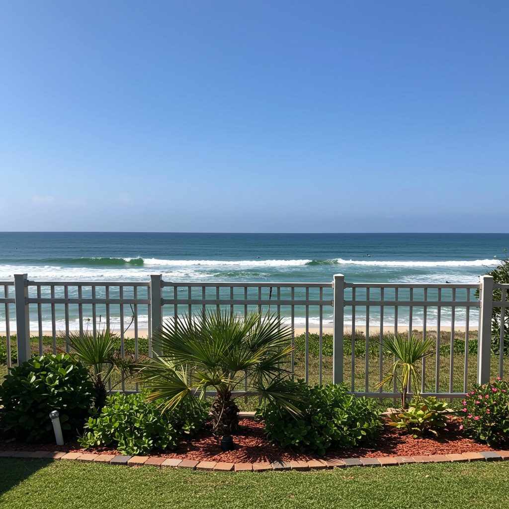 Aluminum fence installed in Highland Beach, Florida by Alpha Fence Specialists