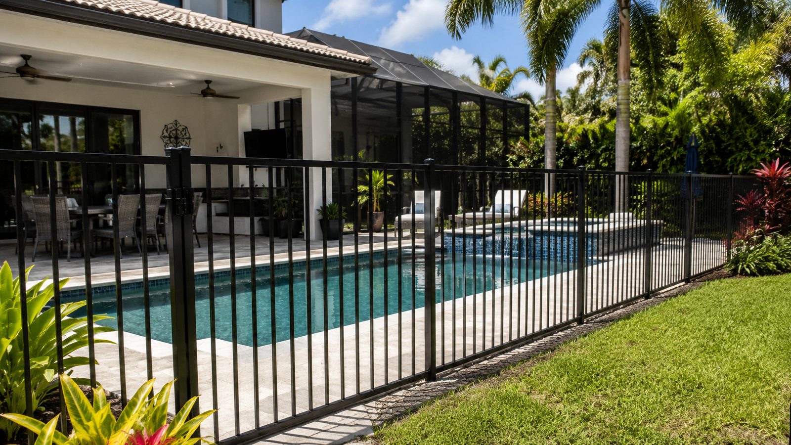 Chain Link fence installed in Stuart, Florida by Alpha Fence Specialists