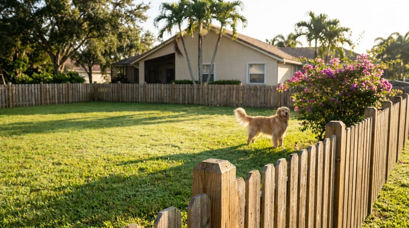 Pool fence installed in Riviera Beach, Florida by Alpha Fence Specialists