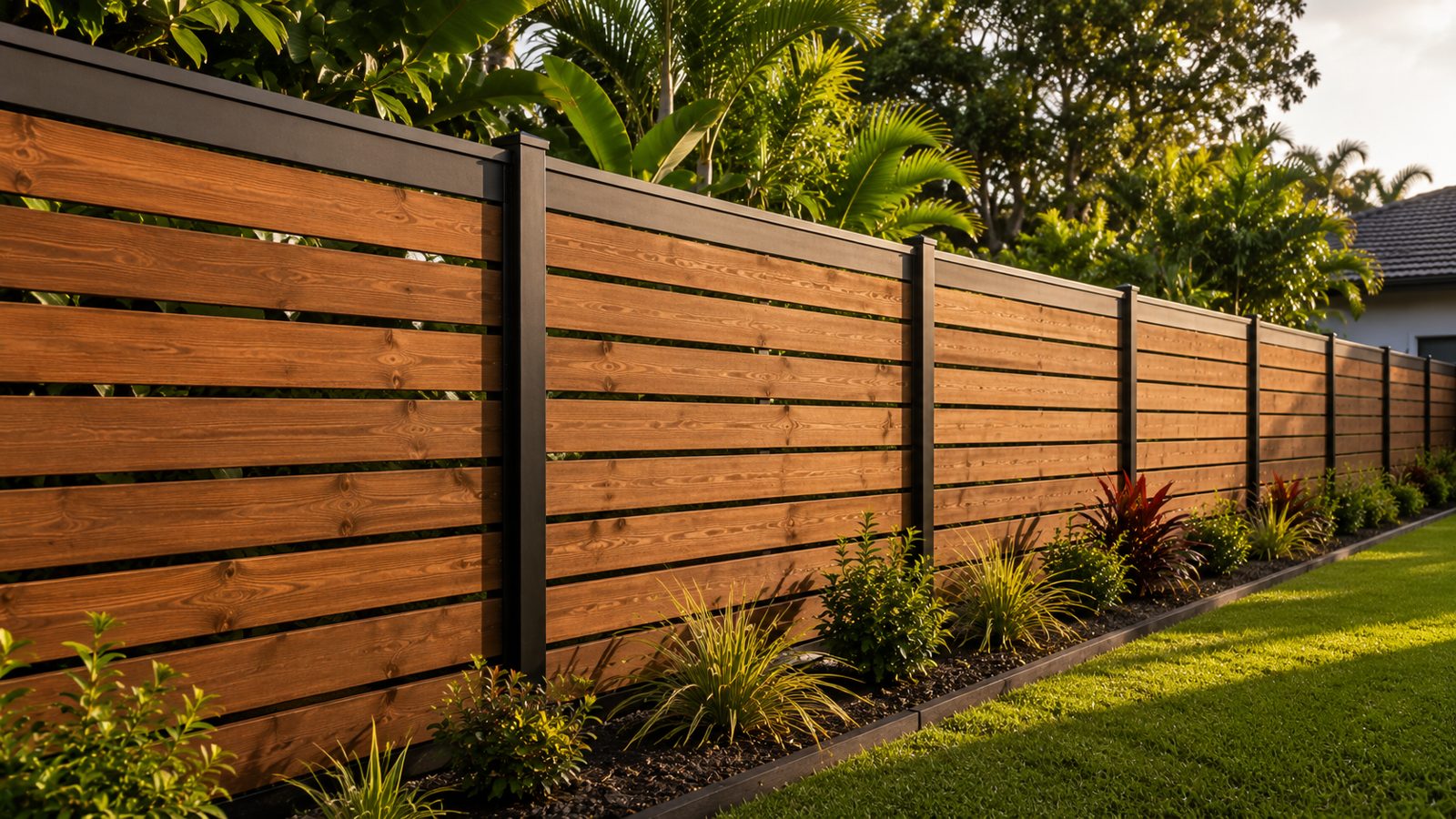Wood fence installed in Stuart, Florida by Alpha Fence Specialists