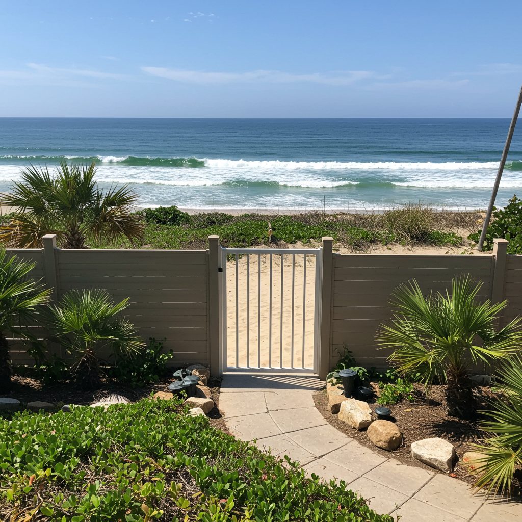 Wood fence installed in Hobe Sound, Florida by Alpha Fence Specialists
